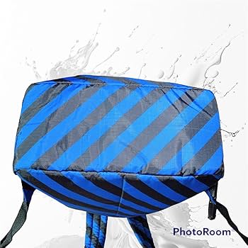 レスポートサック　青と黒のストライプ ショルダーバッグ LeSportsac - 【レスポートサック】カラフル ボーダー スクエア